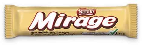 Mirage barre de chocolat au lait - milk chocolate bar
