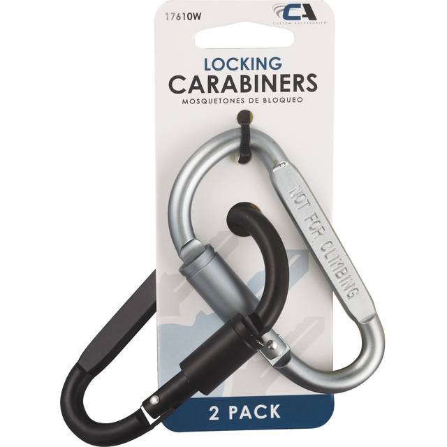 Utility Series Metal Locking Carabiner (black-gray)