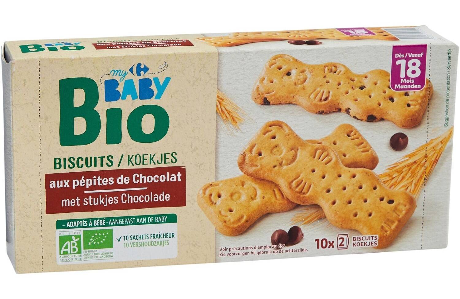 Carrefour - Biscuits bébé dès18 mois (120g)