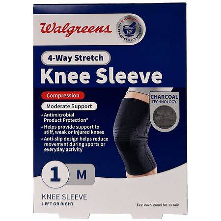 Walgreens Knee Sleeve With 4 Way Stretch Medium