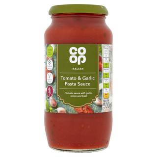 Co-op Italian Tomato and Garlic Pasta Sauce 500g