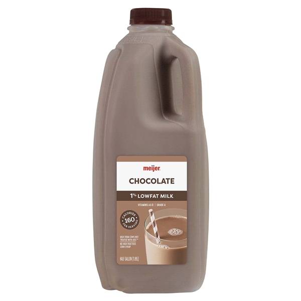 Meijer Chocolate 1% Low Fat Milk (1/2 gal)