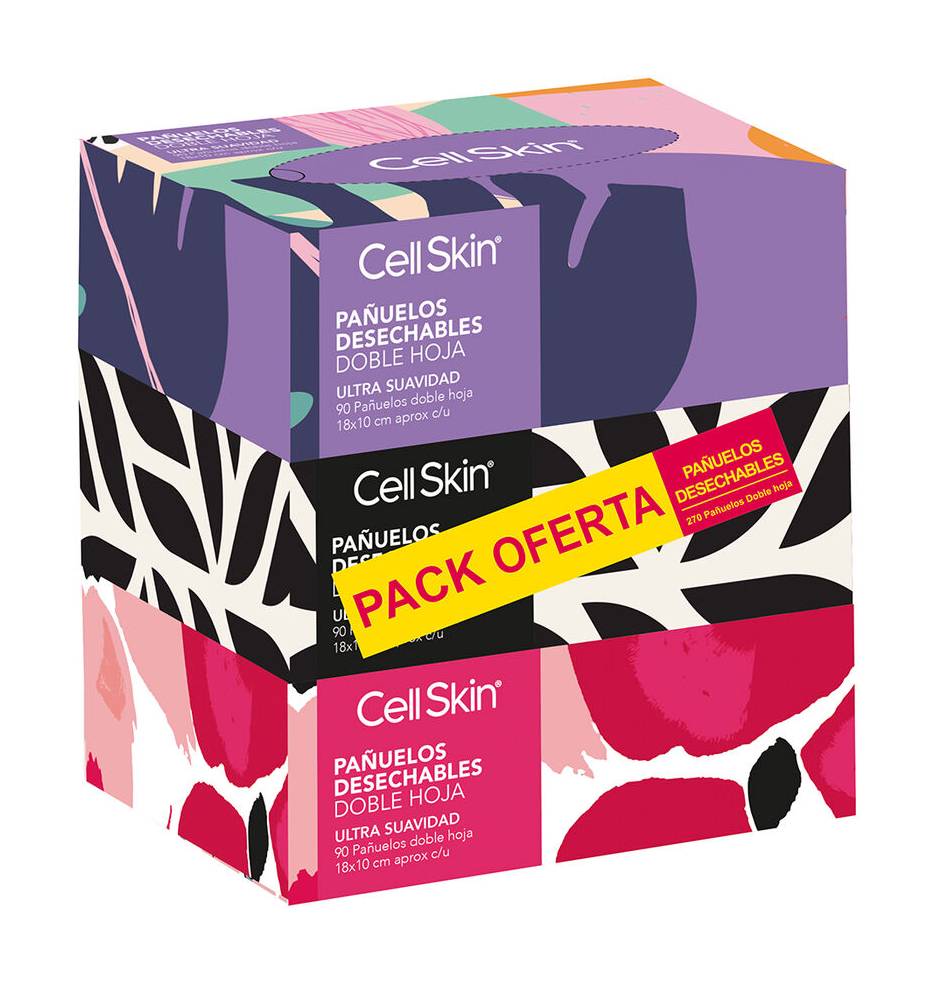 PACK CELL SKIN PANUELOS 3X90   CELL SKIN
