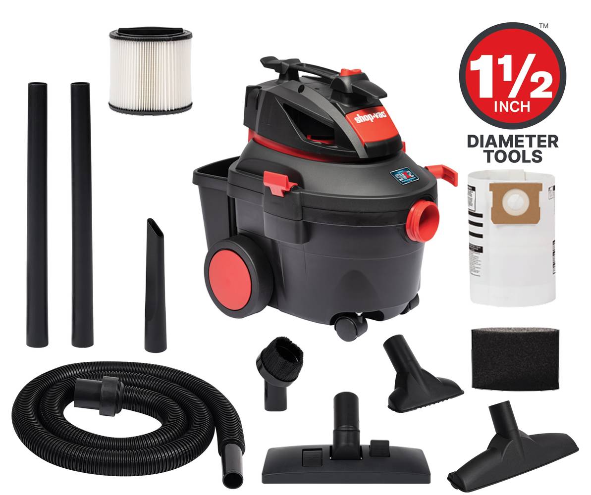 Shop-Vac 4-Gallon 5.5-HP Corded Wet/Dry Shop Vacuum with Accessories Included | 5830411