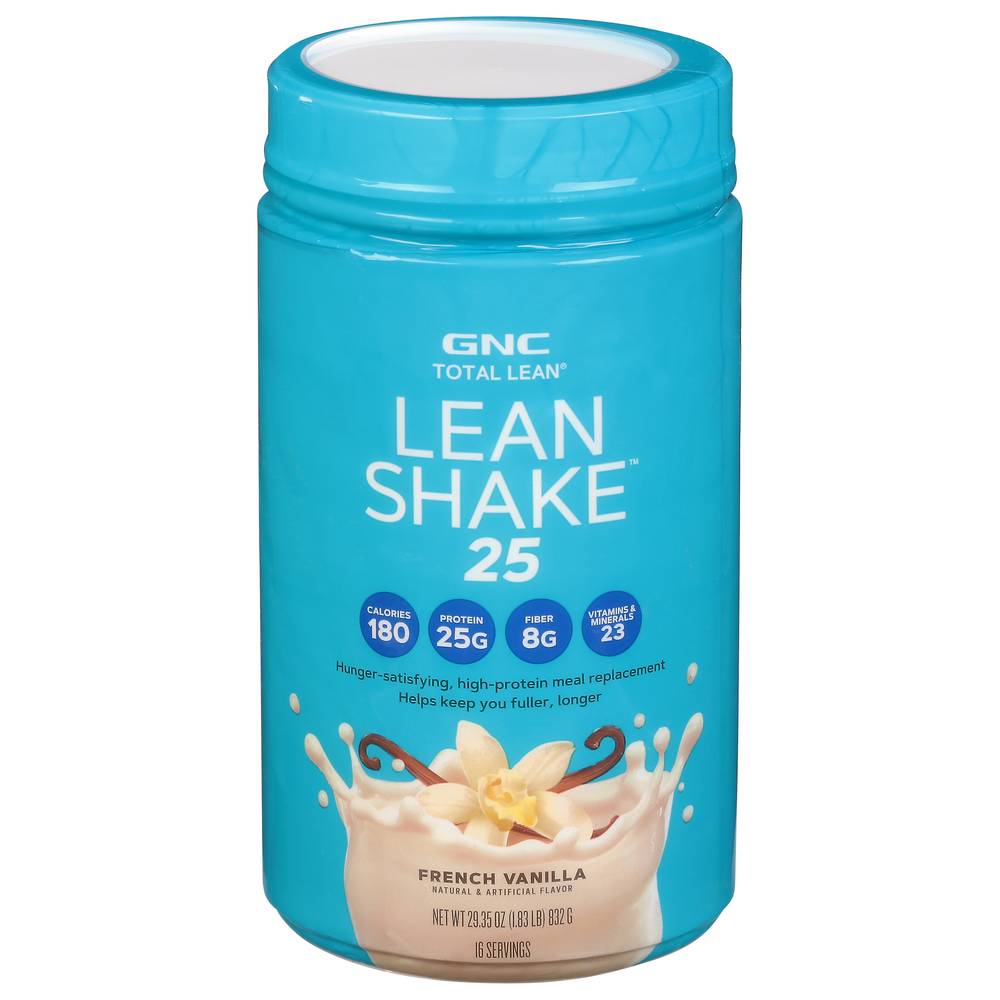 GNC Total Lean 25 Lean Shake, French Vanilla (29.35 oz)