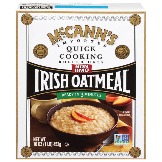 Mccanns Irish Oatmeal Imported Quick Cooking Rolled Oatmeal