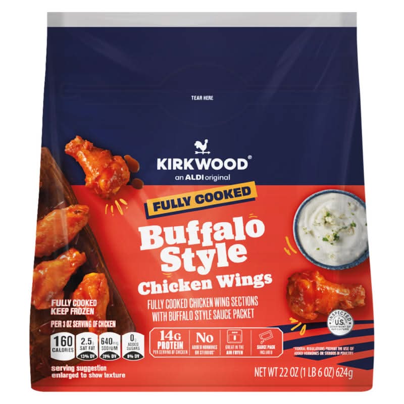 Kirkwood Chicken Wings, Buffalo Style (22 oz)
