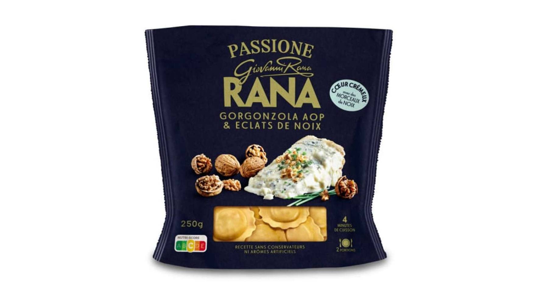 Rana - Pâtes fraîches ravioli gorgonzola AOP et éclats de noix