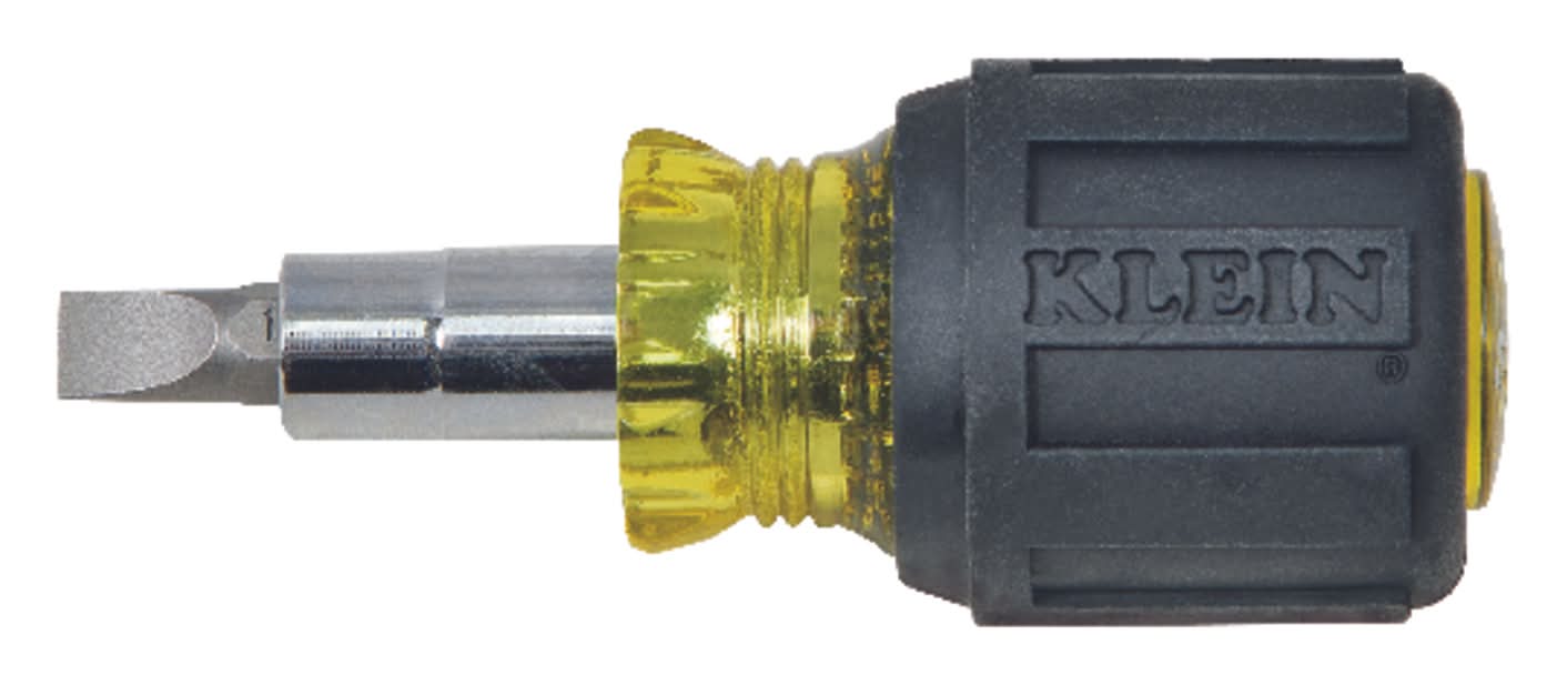 Klein Tools Stubby Multi-Bit Screwdriver/Nut Driver 3.25 In. 5 Pc