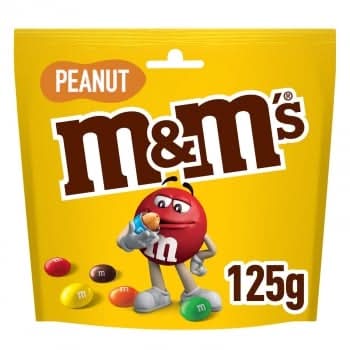 Cacahuete recubierto de chocolate con leche m&m`s 125 g.