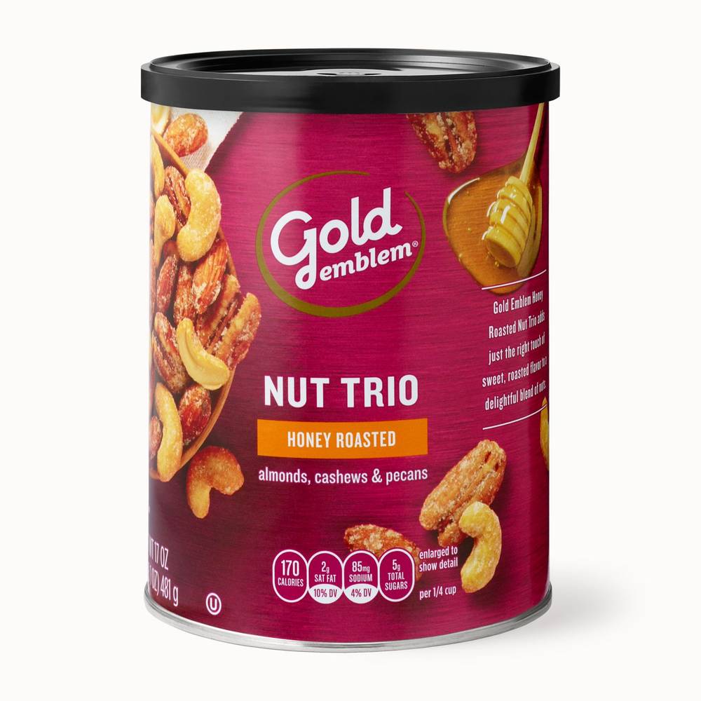 Gold Emblem Honey Roasted Nut Trio, 17 oz