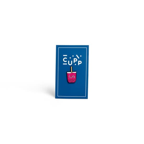 Enamel Pin - Raspberry Pink