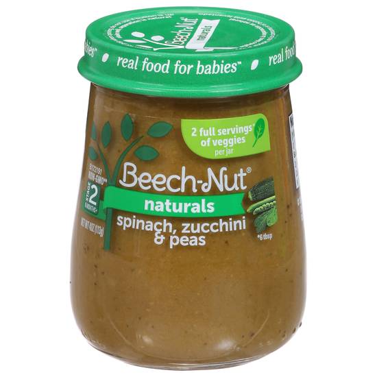 Beech-Nut Stage 2 Spinach Zucchini & Peas Baby Food