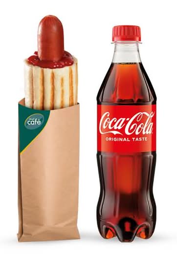 Zestaw Duży Hot-Dog + Coca-Cola 500 ml