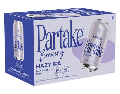 Partake Non Alcoholic Hazy Ipa Brew (6 x 12 fl oz)