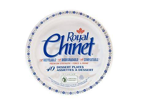 Royal Chinet Dessert Plates (40 units)