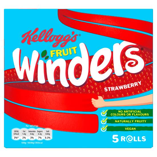 Kellogg's Fruit Winders Strawberry 17g (pack of 5)