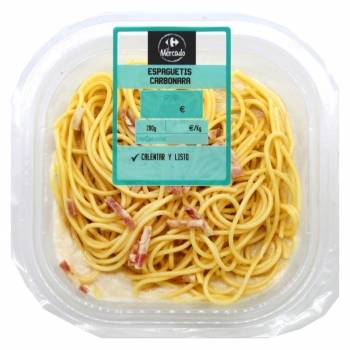 Espaguetis carbonara Carrefour El Mercado 280 g