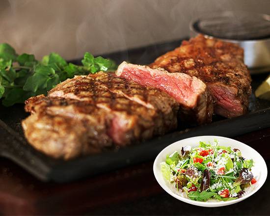 特製ビーフステーキ（200g）イタリアンサラダ付きセット Special Beef Steak (200g) with Italian Salad Set