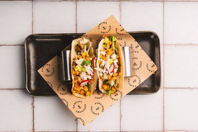 Roasted Corn & Feta Tacos (V)