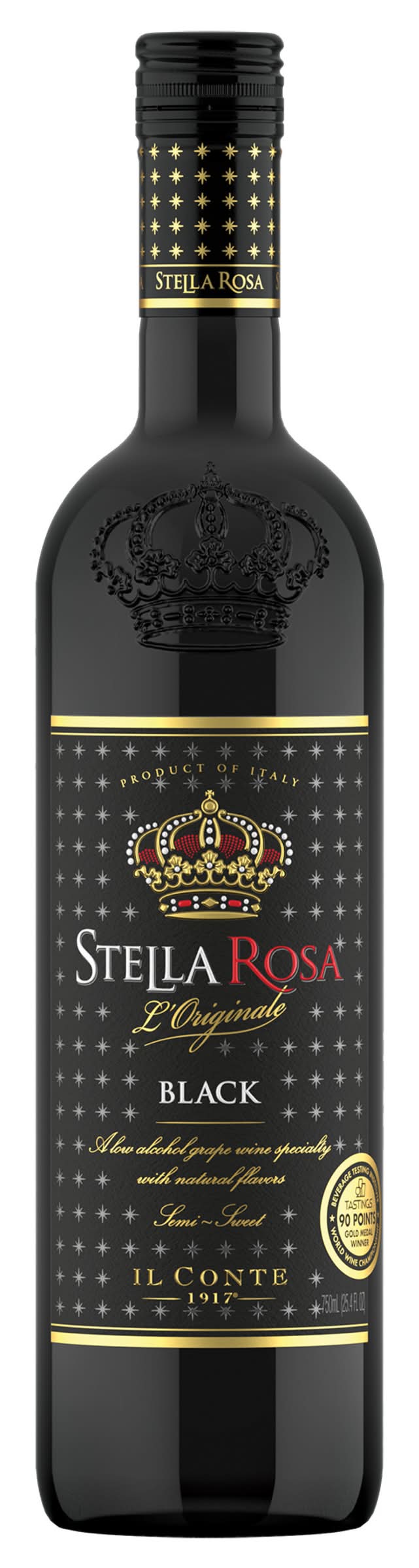 Stella Rosa Black Semi Sweet Red Wine (25.4 fl oz)