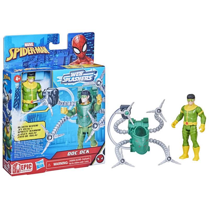 Hasbro figura marvel web splashers doc ock