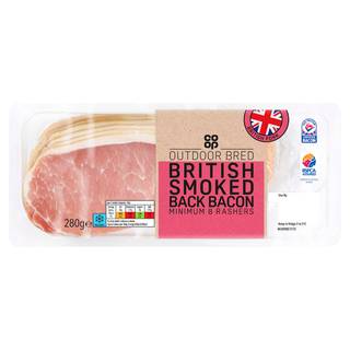 Co-op Smoked Back Bacon 280g