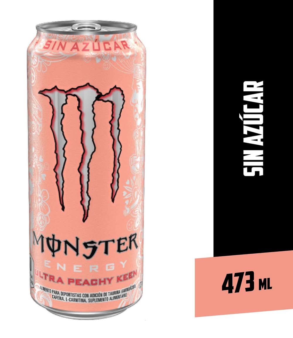 Monster Energy · Bebida energética ultra peachy keen - Pêssego Refrescante (473 ml)
