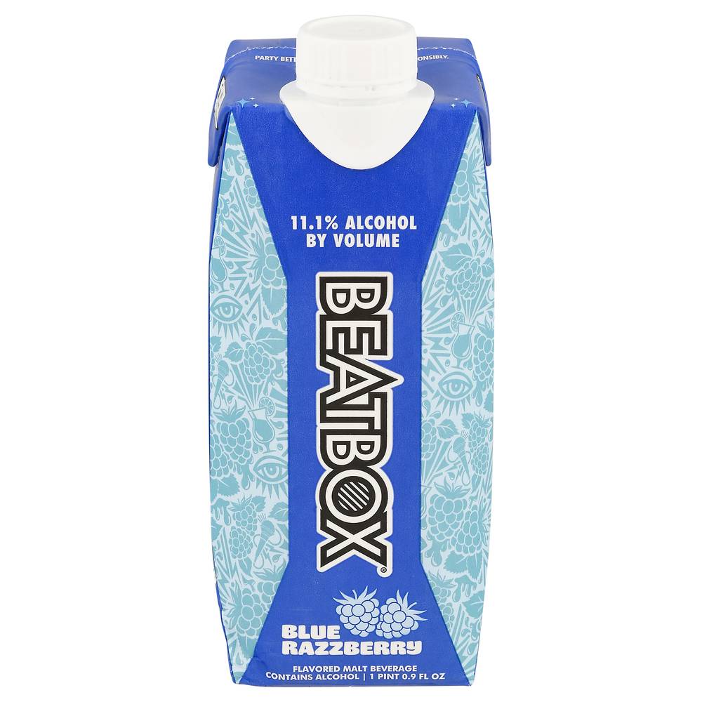 BeatBox Malt Beverage, Blue Razzberry (0.9 fl oz)