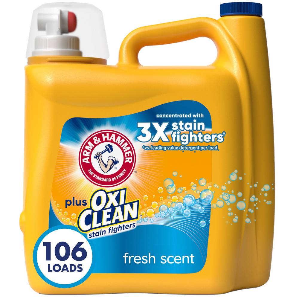 Arm & Hammer Plus Oxiclean Liquid Laundry Detergent (138 fl oz)