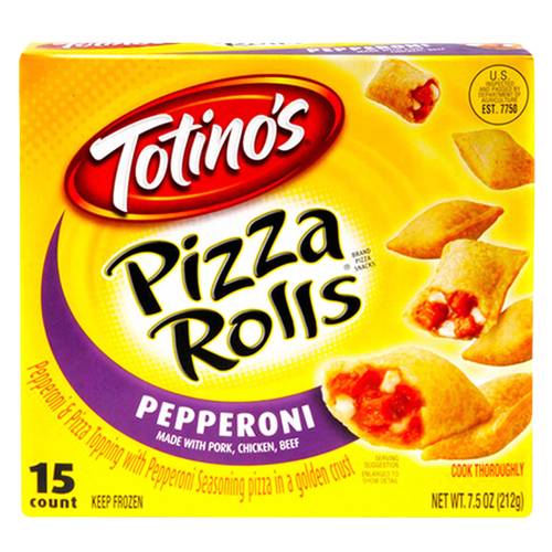 Totino's Pepperoni Frozen Pizza Rolls (7.5 oz, 15 ct)