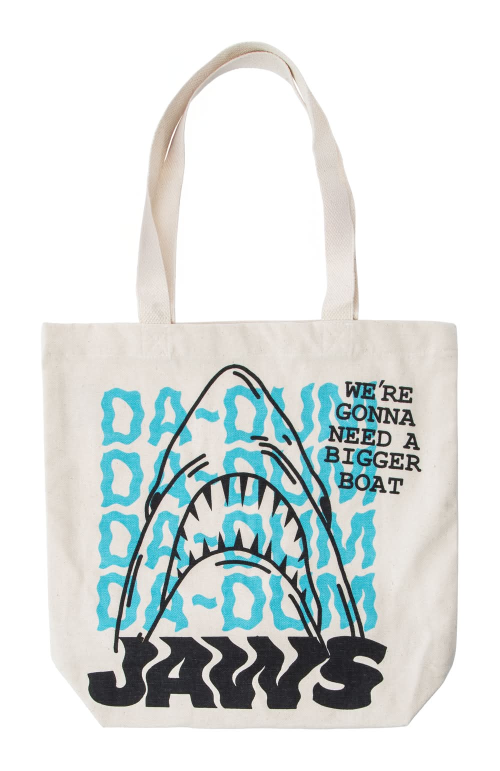 Licensed Canvas Tote Bag Jaws