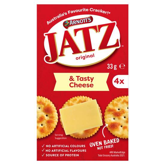 Arnott's Jatz & Tasty Cheese (4 Pack) 33g