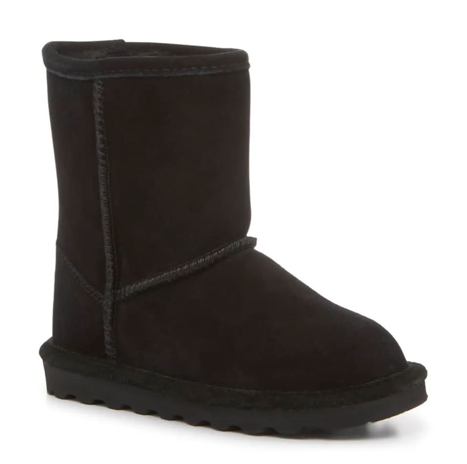 BEARPAW Elle Boot - Kids' (Black Medium - 3 Youth)