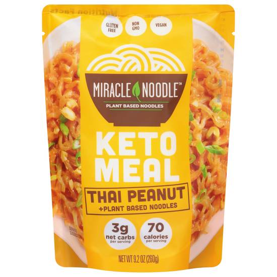 Miracle Noodle Keto Meal Plant Based Noodles (thai peanut)