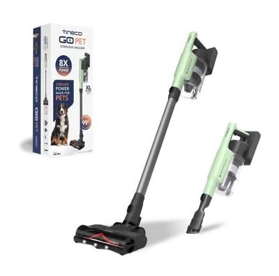 Tineco Go Pet Cordless Stick Vacuum With Zero Tangle Brush Technology, Seafoam Green