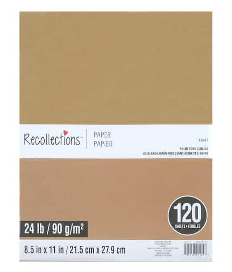 Recollections Paper pack 120 Sheets, 8.5" X 11" (120 ct)