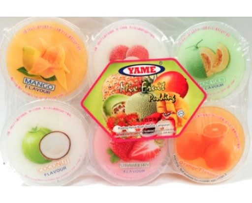 Yame Mix Fruit Pudding 1 6 x 110g
