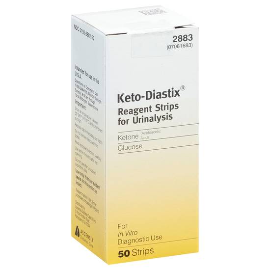 Keto-Diastix Reagent Strips For Urinalysis (50 ct)