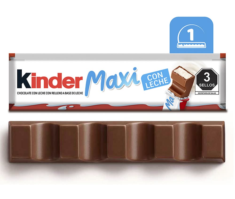 Kinder · Maxi chocolate con leche relleno (21 g)