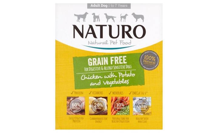 Naturo Natural Pet Food Chicken with Potato and Vegetables Adult Dog 400g (398548)