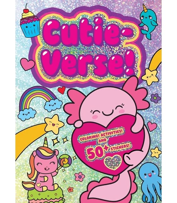 Cutie-Verse Jumbo Foil Coloring Book, 10.6x7.7 in
