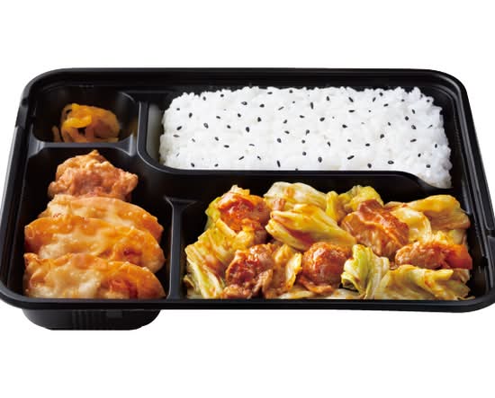 スタミナ豚ハラミ唐辛子味噌炒め弁当～博多鉄板焼肉風～ Stamina pork skirt spicy miso stir-fry bento ～Hakata teppanyaki style～
