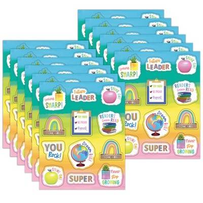 Happily Ever Elementary Creatively Inspired Motivators Shape Stickers, 72 Per Pack, 12 Packs