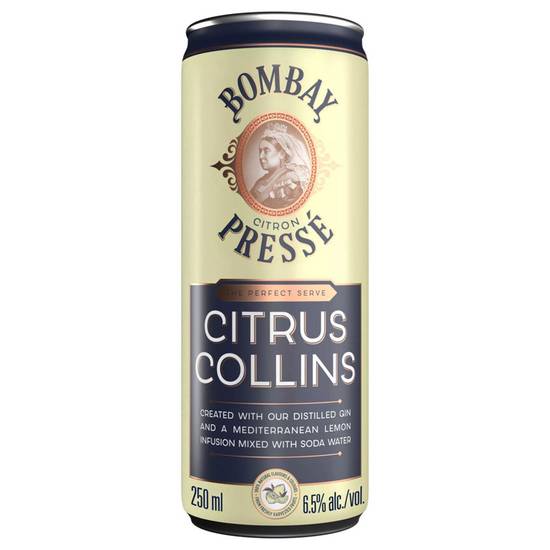 Bombay Citron Pressé Citrus Collins 250ml