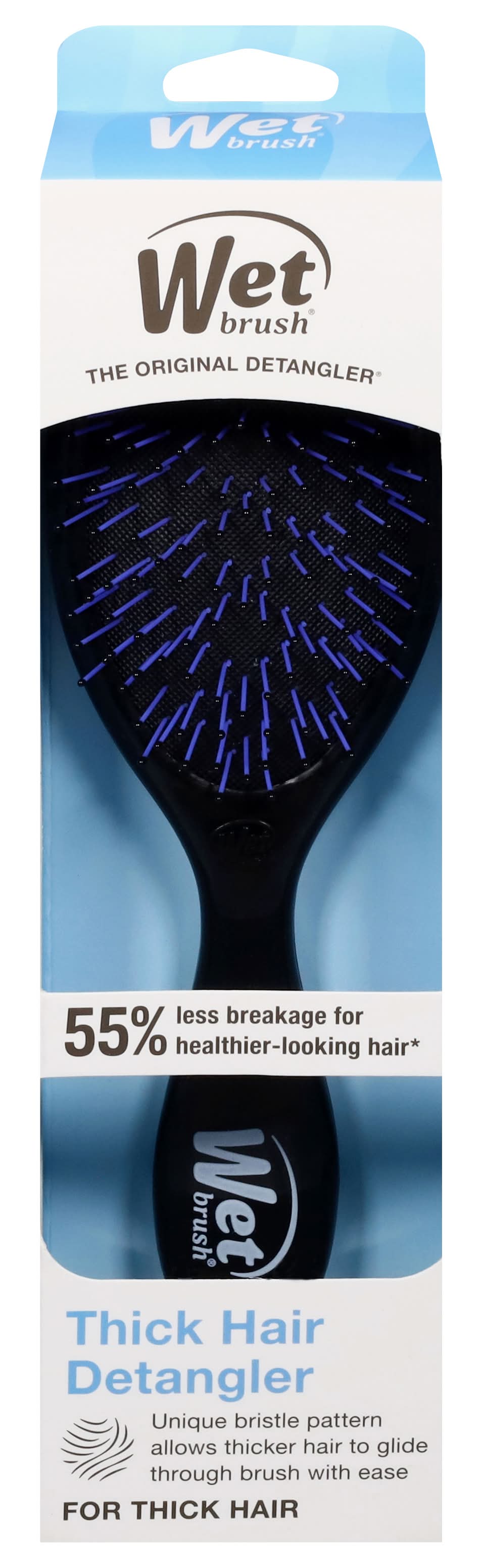 Wet Brush Custom Care Thick Hair Black Detangler