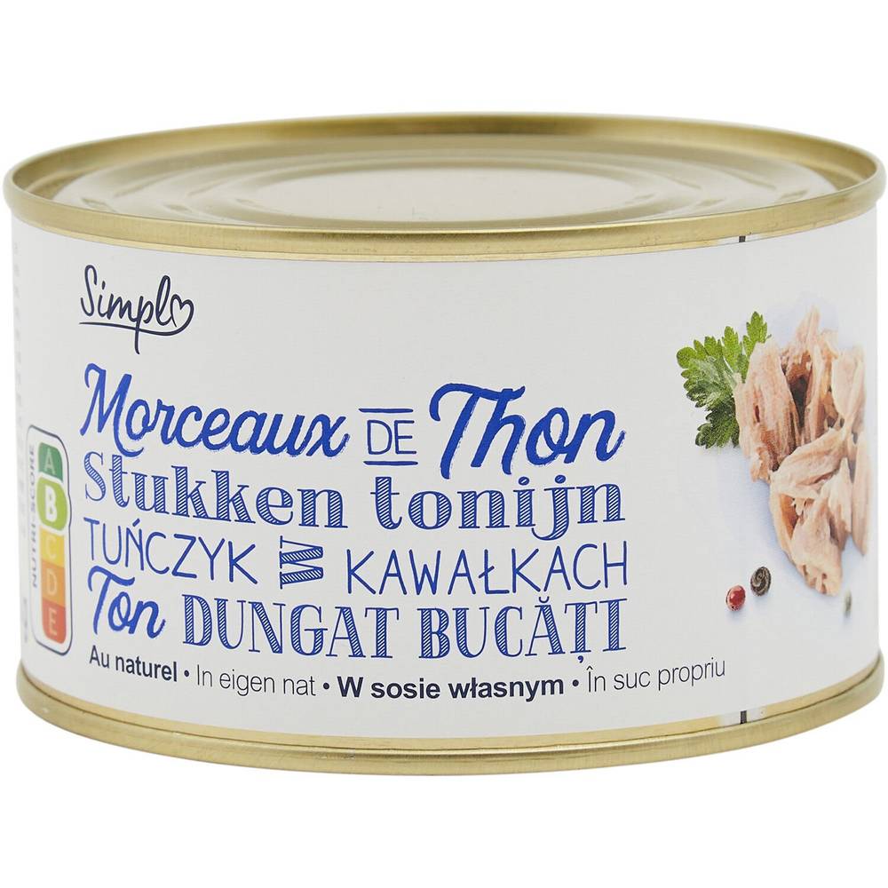 Simpl - Morceaux de thon listao au naturel (260g)