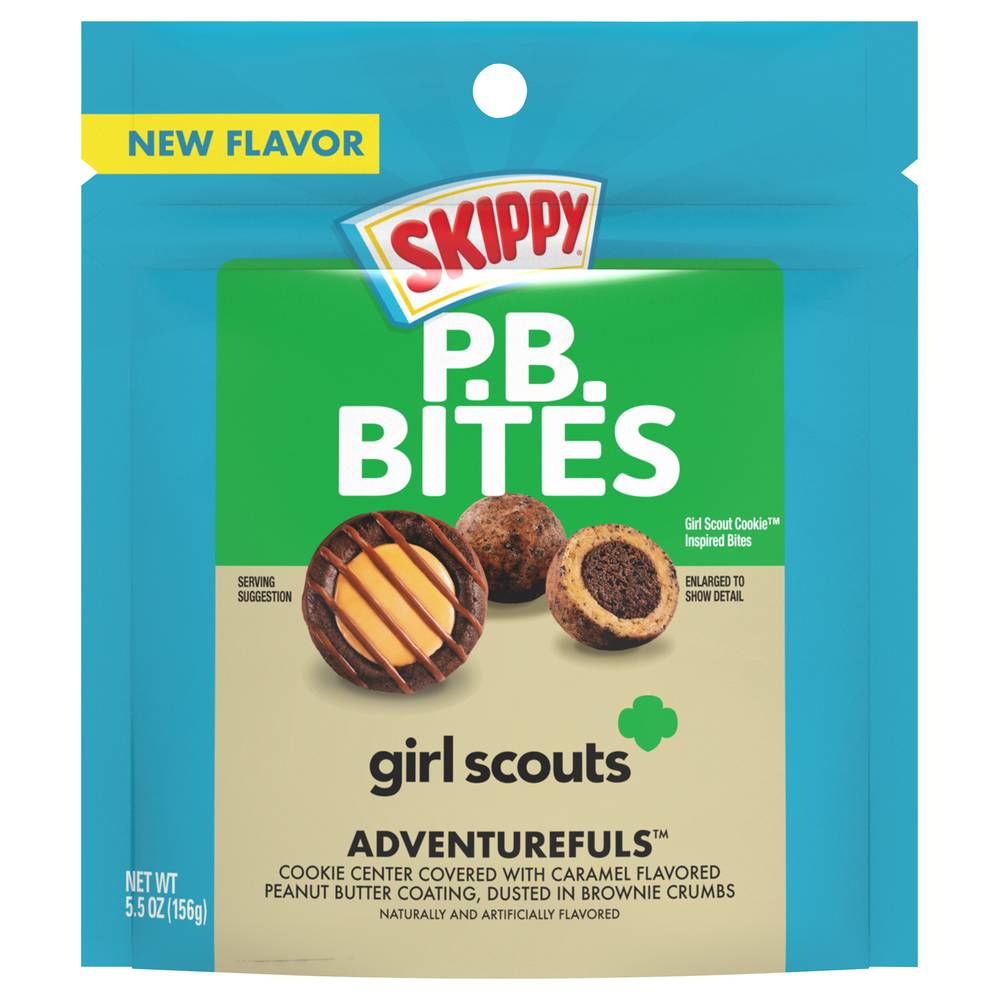 Skippy Adventurefuls Pb Bites Girl Scouts, Caramel (5.5 oz)