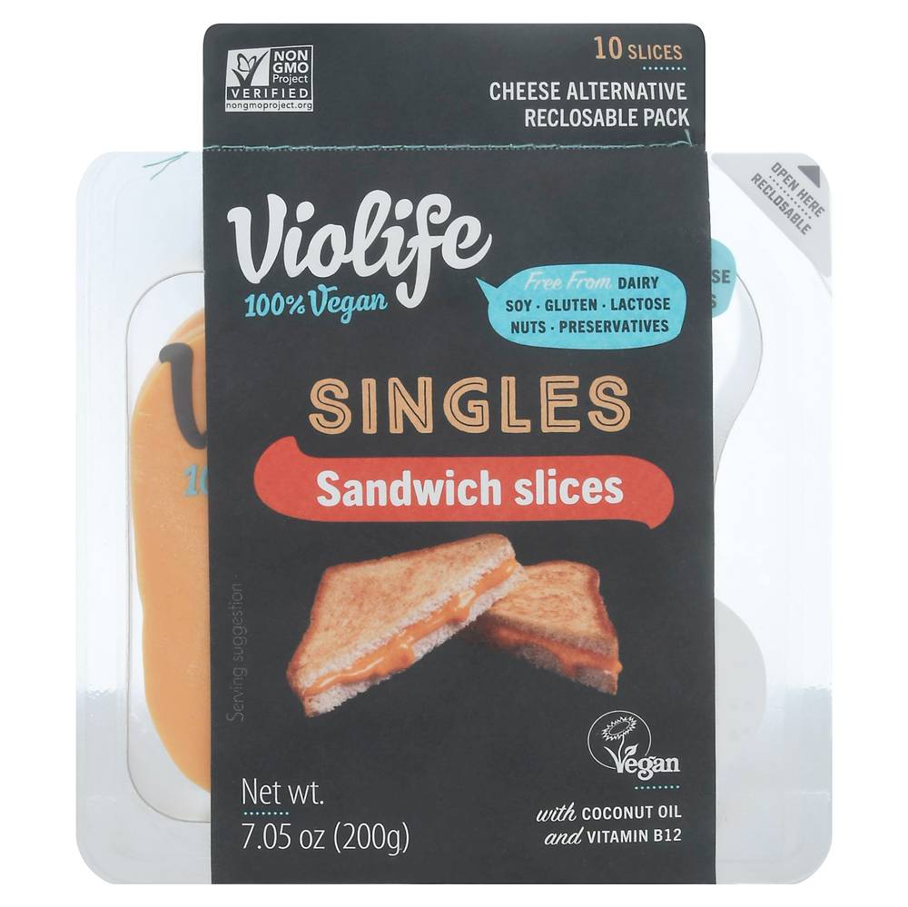 Violife Just Like American Sandwich Cheese Alternative (10 ct)