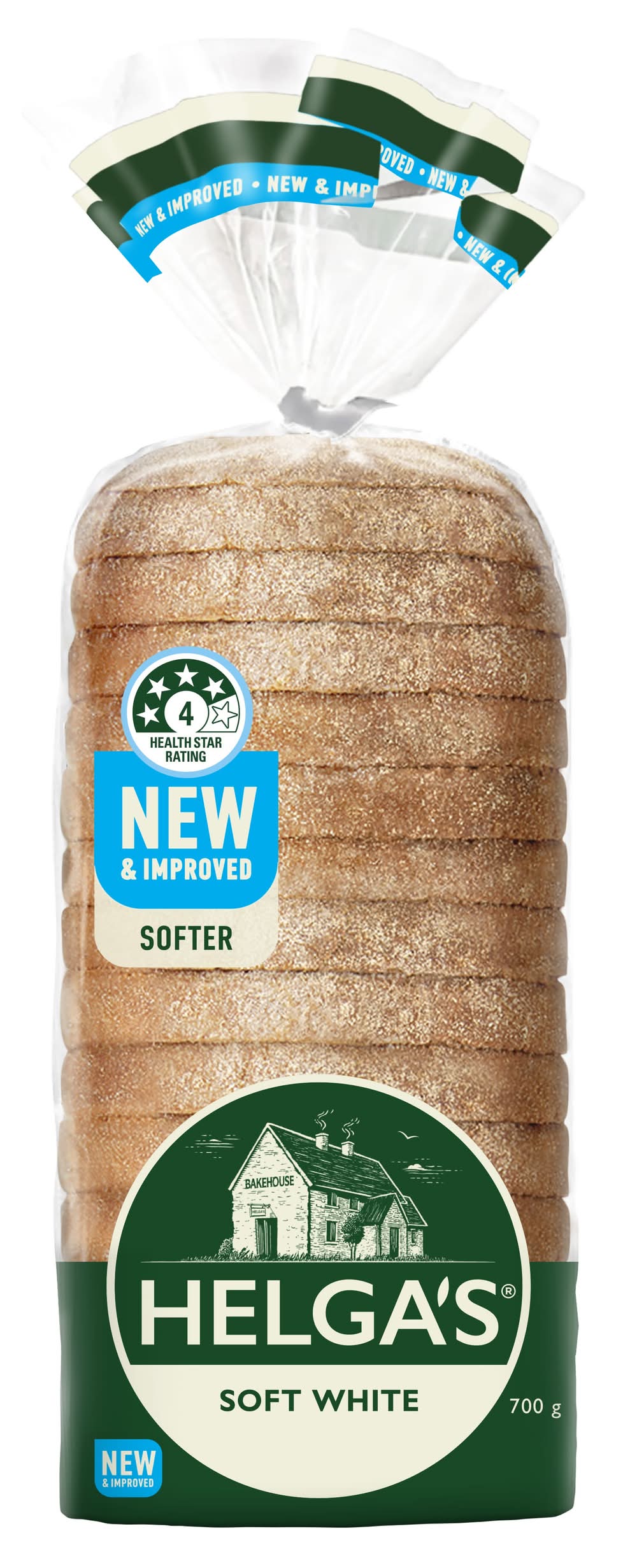 Helga's Soft White Bread Loaf 700g